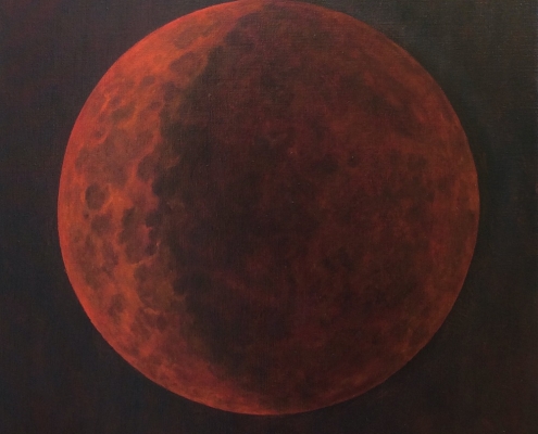 Rode Maan (olieverf op doek, 98 x 107 cm)