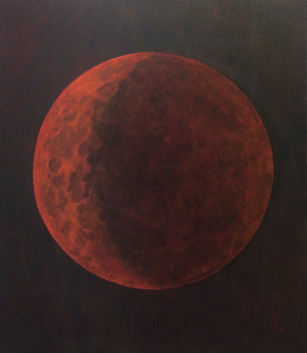 Rode Maan (olieverf op doek, 98 x 107 cm)