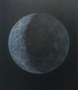 Grijze Maan (olieverf op doek, 98 x 107 cm)